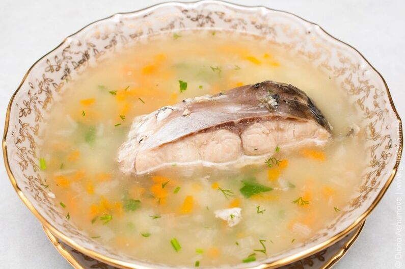 rybia polievka pre diétu 6 lístkov